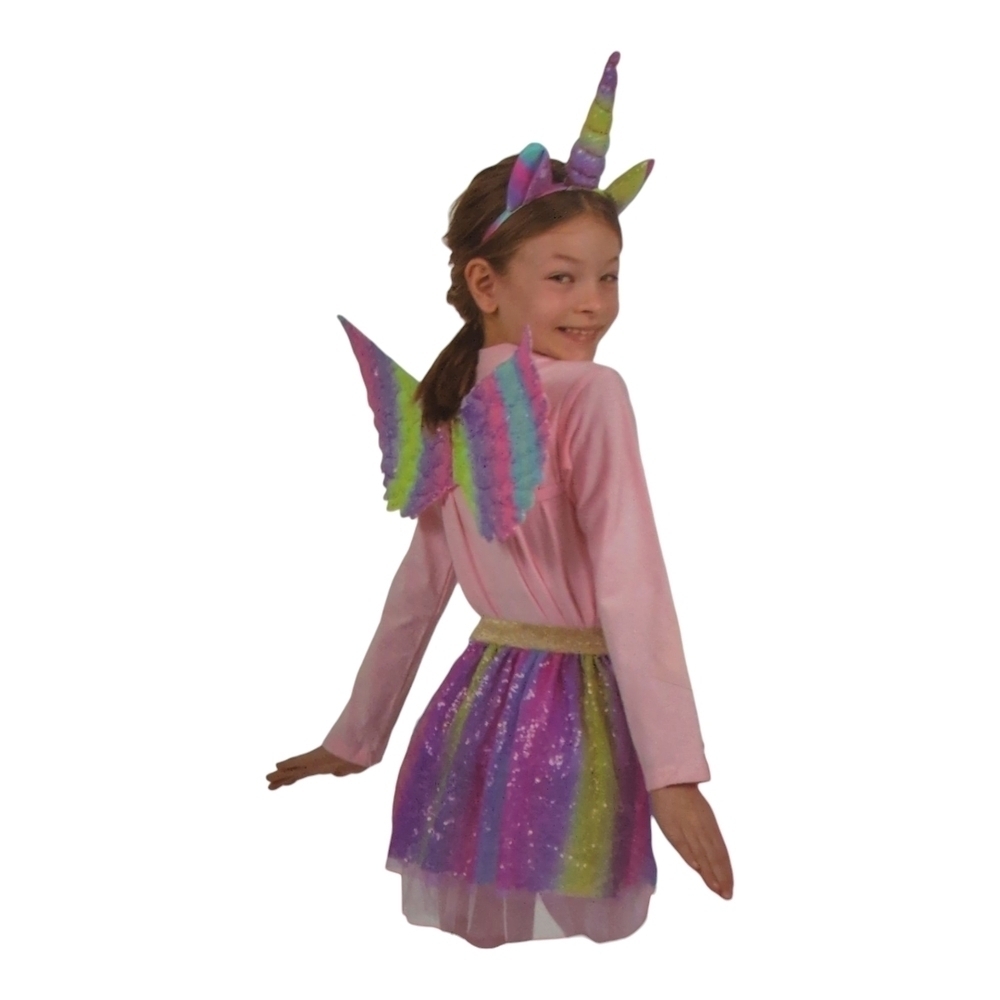 Colorful Unicorn Fantasy Costume for Kids - Picture 1 of 4